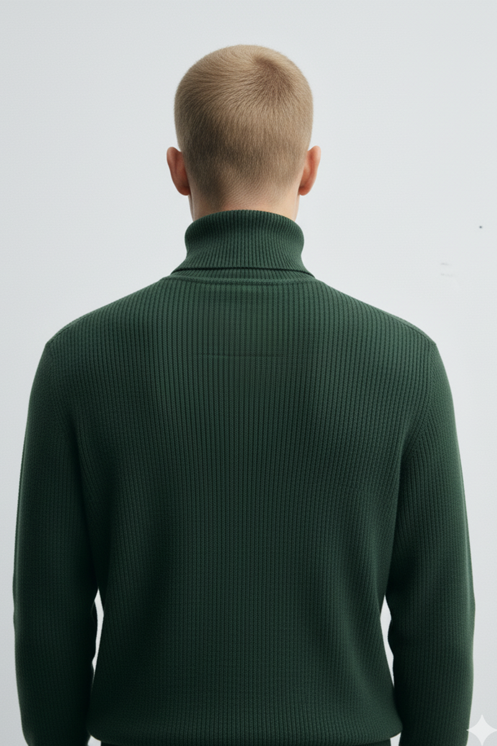 Turtle Neck Sweatshirt | Cole – Forest Green