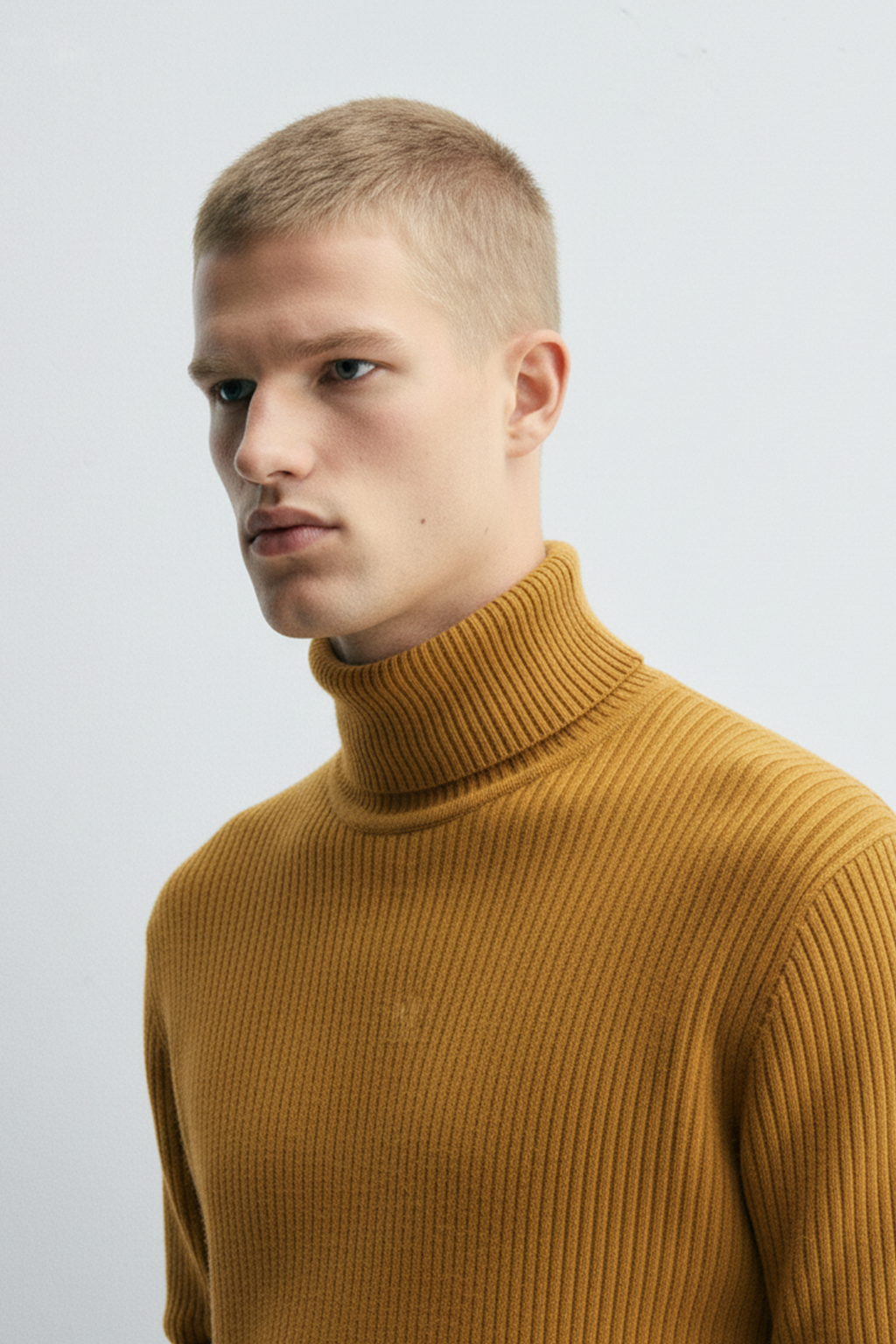 Turtle Neck Sweatshirt | Ryan – Mustard Yellow
