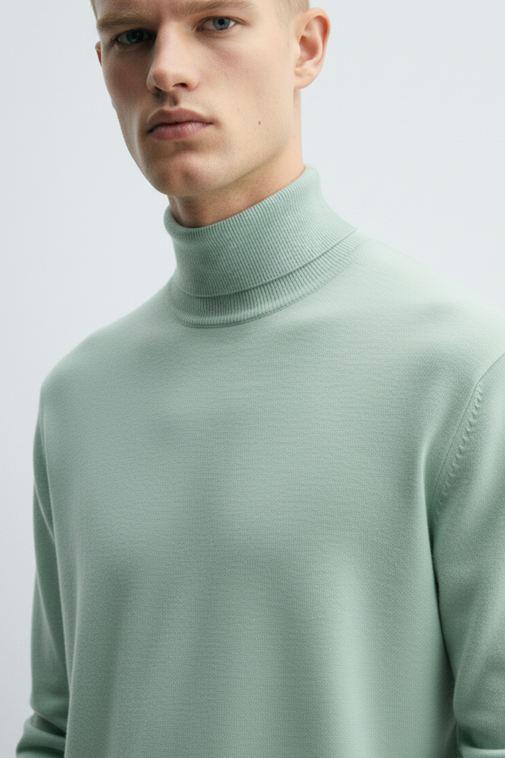 Turtle Neck Sweatshirt | Owen – Mint Green