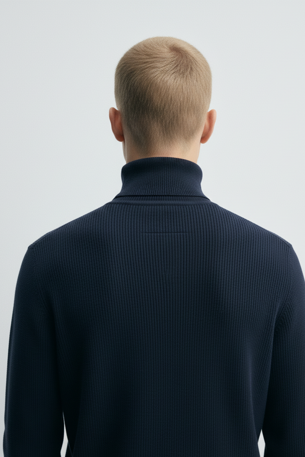 Turtle Neck Sweatshirt | Hunter – Navy Blue