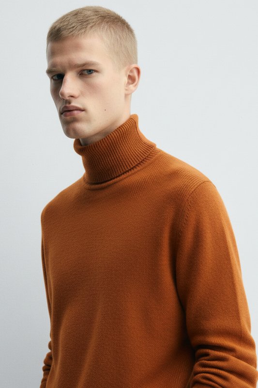 Turtle Neck Sweatshirt | Mason – Ginger Orange