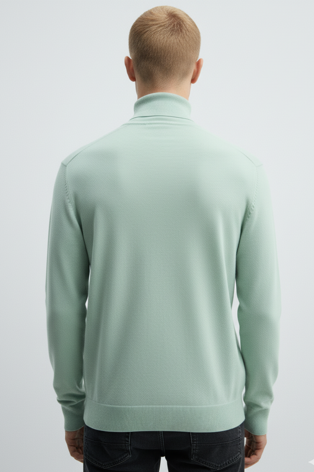 Turtle Neck Sweatshirt | Owen – Mint Green