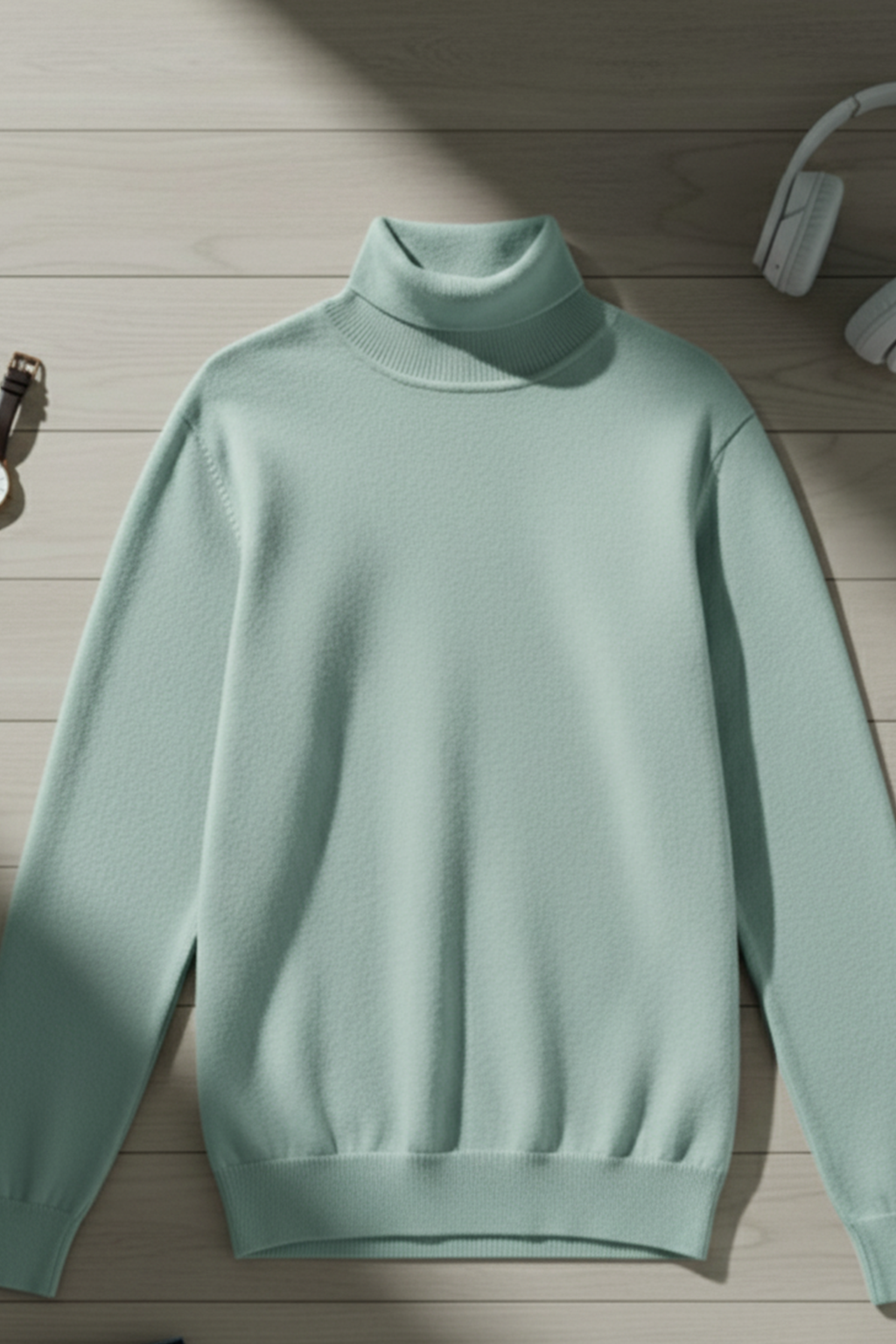 Turtle Neck Sweatshirt | Owen – Mint Green